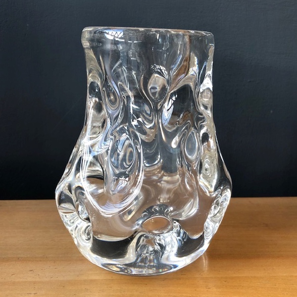 Liskeard Glass Knobbly Dimple Art Vase by Jim Dyer